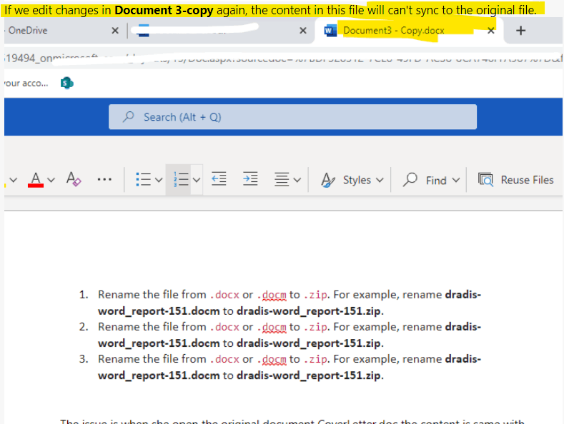 After Editing File In OneDrive - Microsoft Q&A