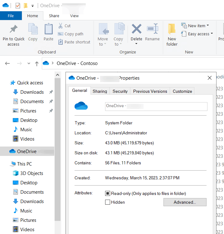 Why One Drive gives me a huge difference about the file size between ...
