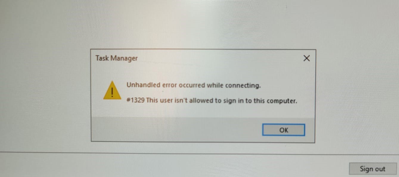 Task manager_error