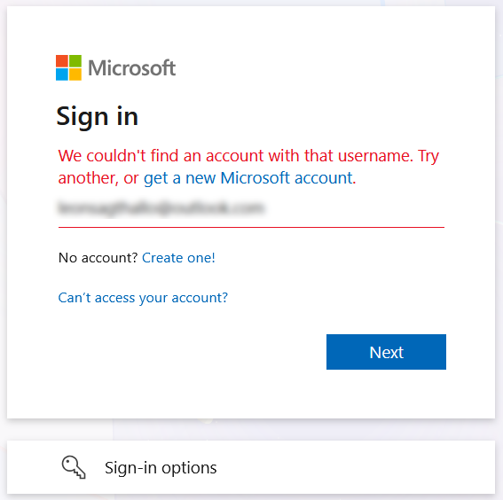 I can't log into my microsoft account - Microsoft Q&A