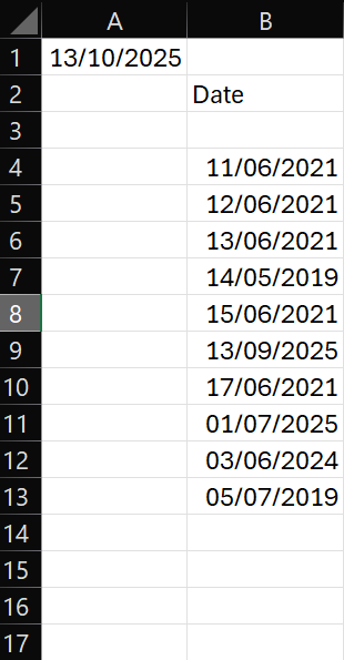 Conditional Formatting of Spreadsheet for Multiple Dates - Microsoft Q&A