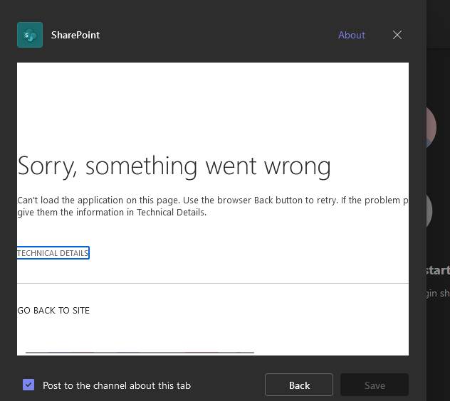 Adding a Sharepoint page to a private Teams Channel - Microsoft Q&A