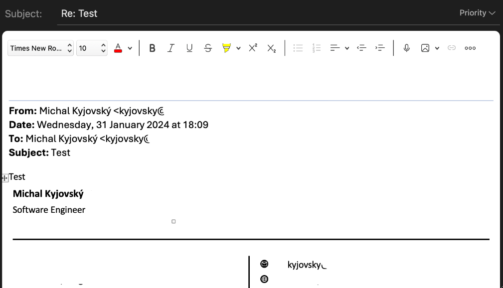 Outlook Desktop breaks our company-wide signature styles - Microsoft Q&A