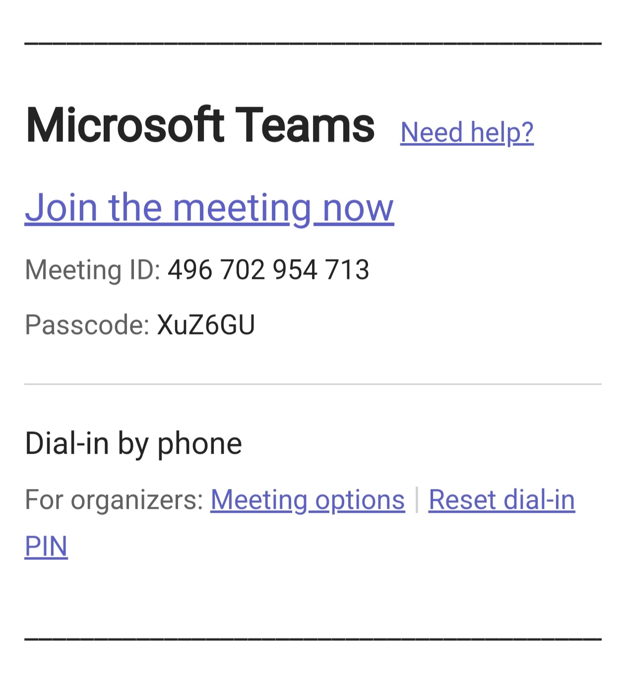 Why Microsoft team meeting invitation on my outlook format is changed ...