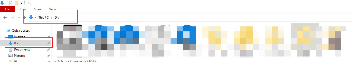 Undo user folder location change/ failed to build regular ...
