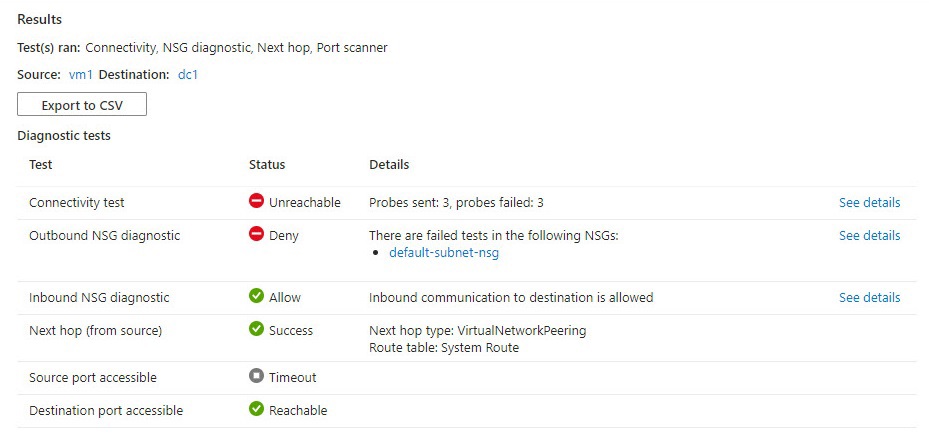 qna vm connection troubleshoot