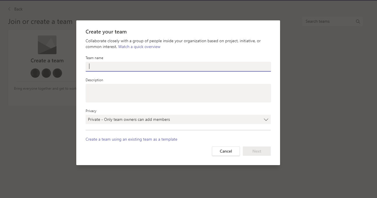 Can't create class team in Microsoft Teams - Microsoft Q&A