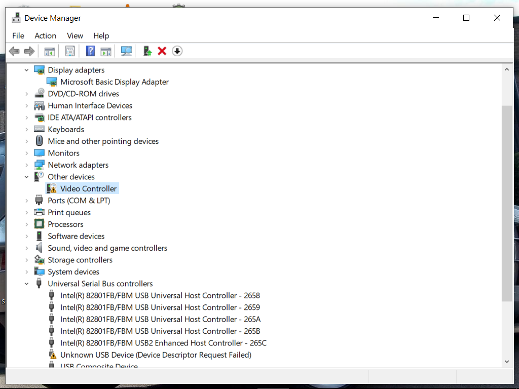 Can't find video controller drivers! Need Help! - Microsoft Q&A