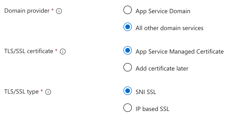 Cannot create custom domain for Web App - Microsoft Q&A