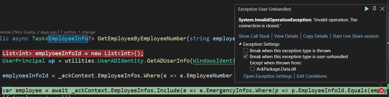 Invalid State, the connection object is closed. – SQL Server FAN