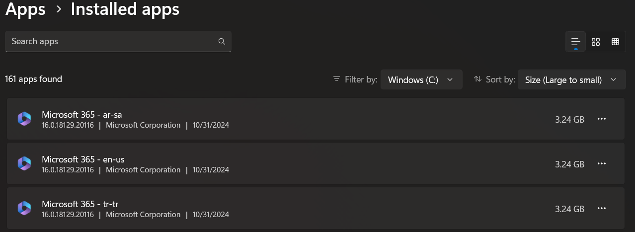 I Have 3 Microsoft Office 365 Versions Installed on my System and I'm ...