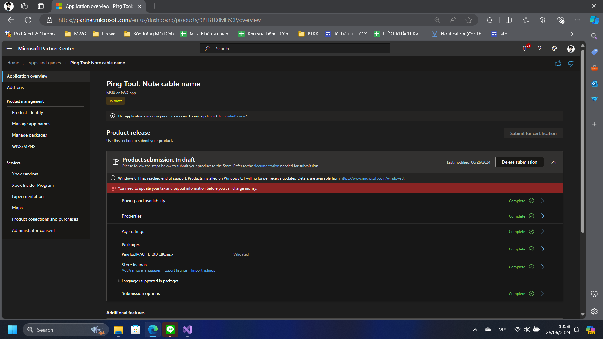 I have complete require step, but Submit show status 'In Draft ...