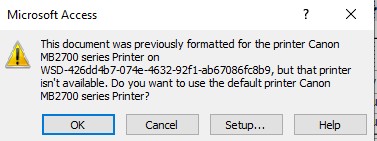 Error Message - Problem Retrieving Printer Information - Microsoft Q&A