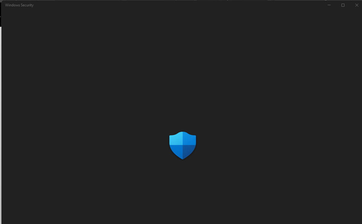 Windows Security Stuck on Sheild Icon - Microsoft Q&A
