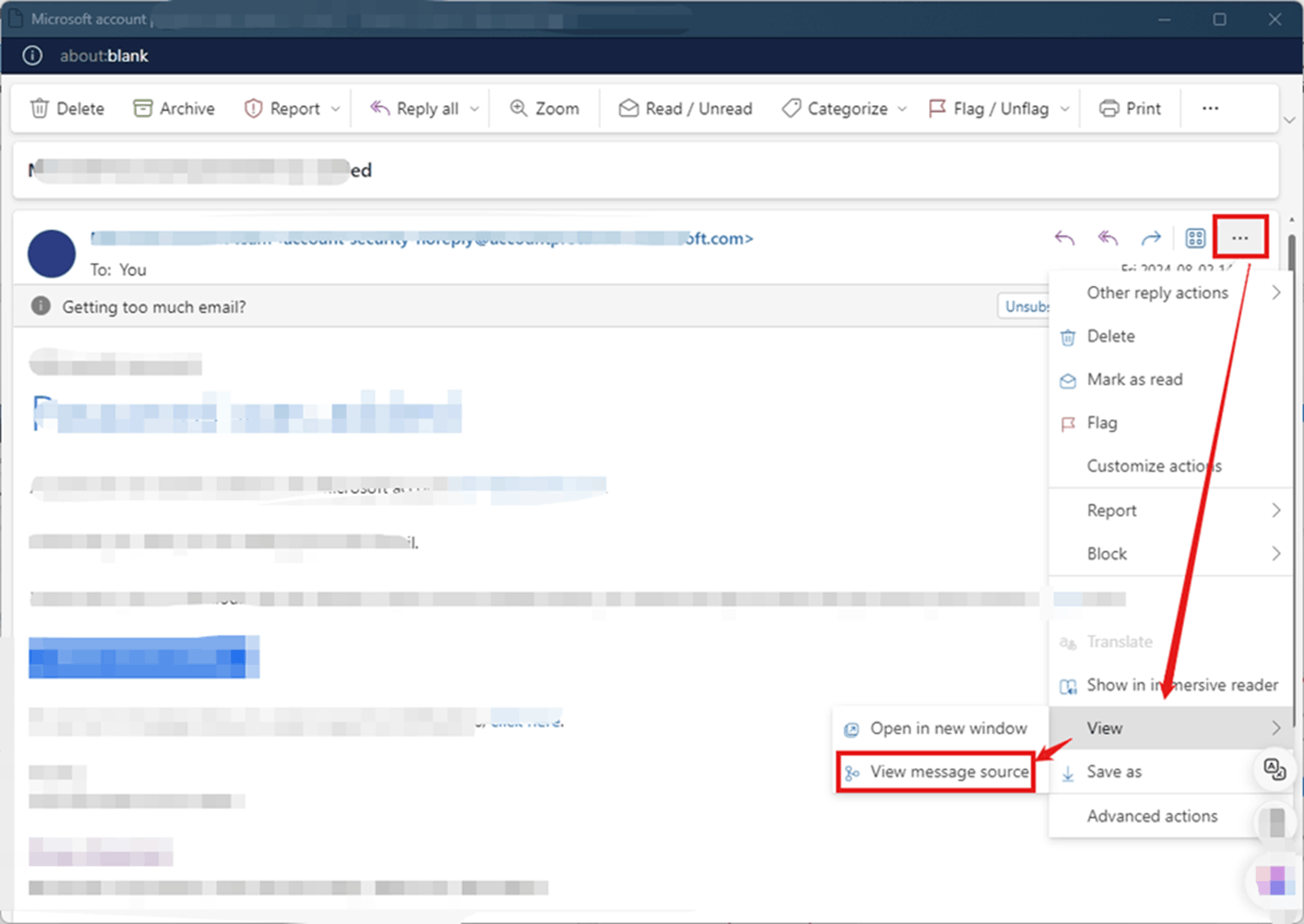 Me llegó un correo con una amenaza desde mi misma cuenta por supuesto  hackeo. - Microsoft Q&A