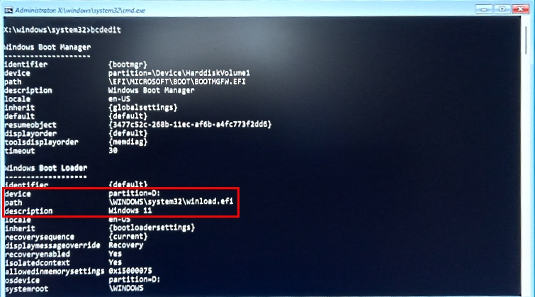 How do I access the C:\ partition of my computer from WinRE CMD ...
