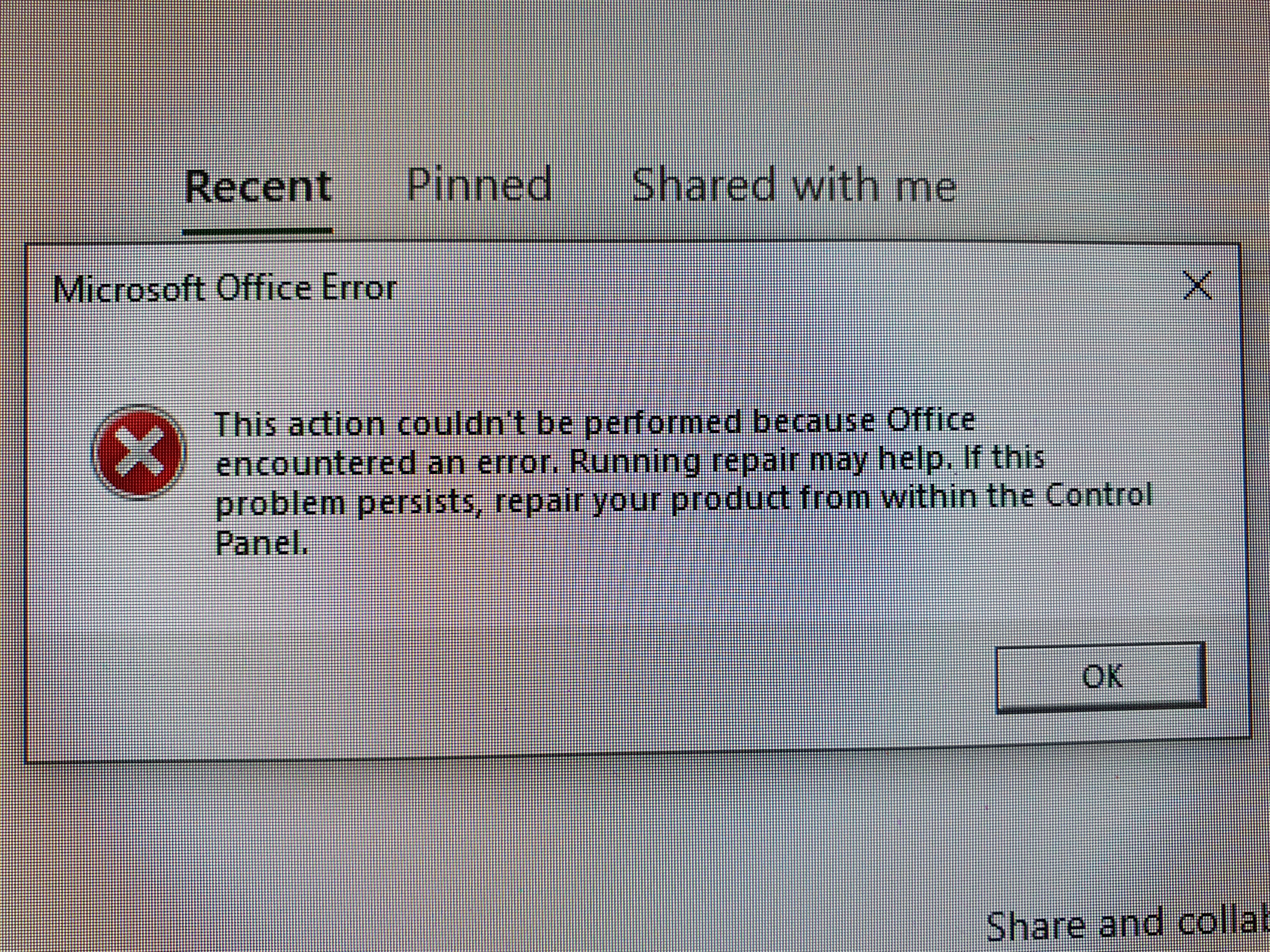 Unable to open Office apps: Excel, Word, Powerpoint - Microsoft Q&A