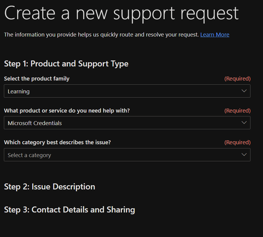 Need help merging duplicate profiles so that I can see my credentials ...