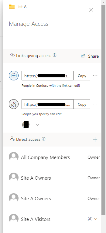 Sharing link in SharePoint Online - Microsoft Q&A