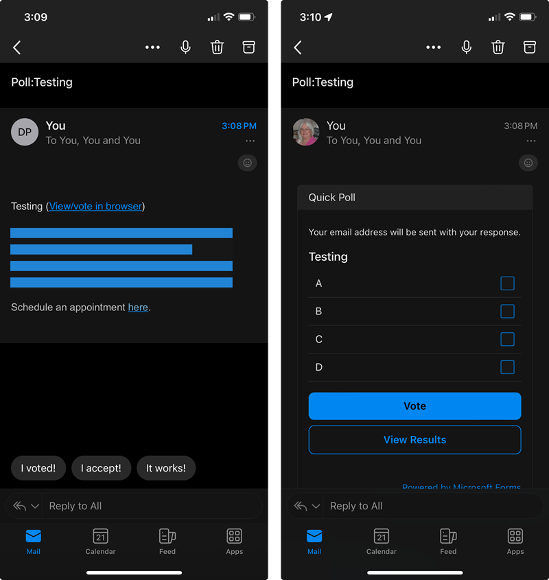 Can mobile Outlook use checkbox？ - Microsoft Q&A