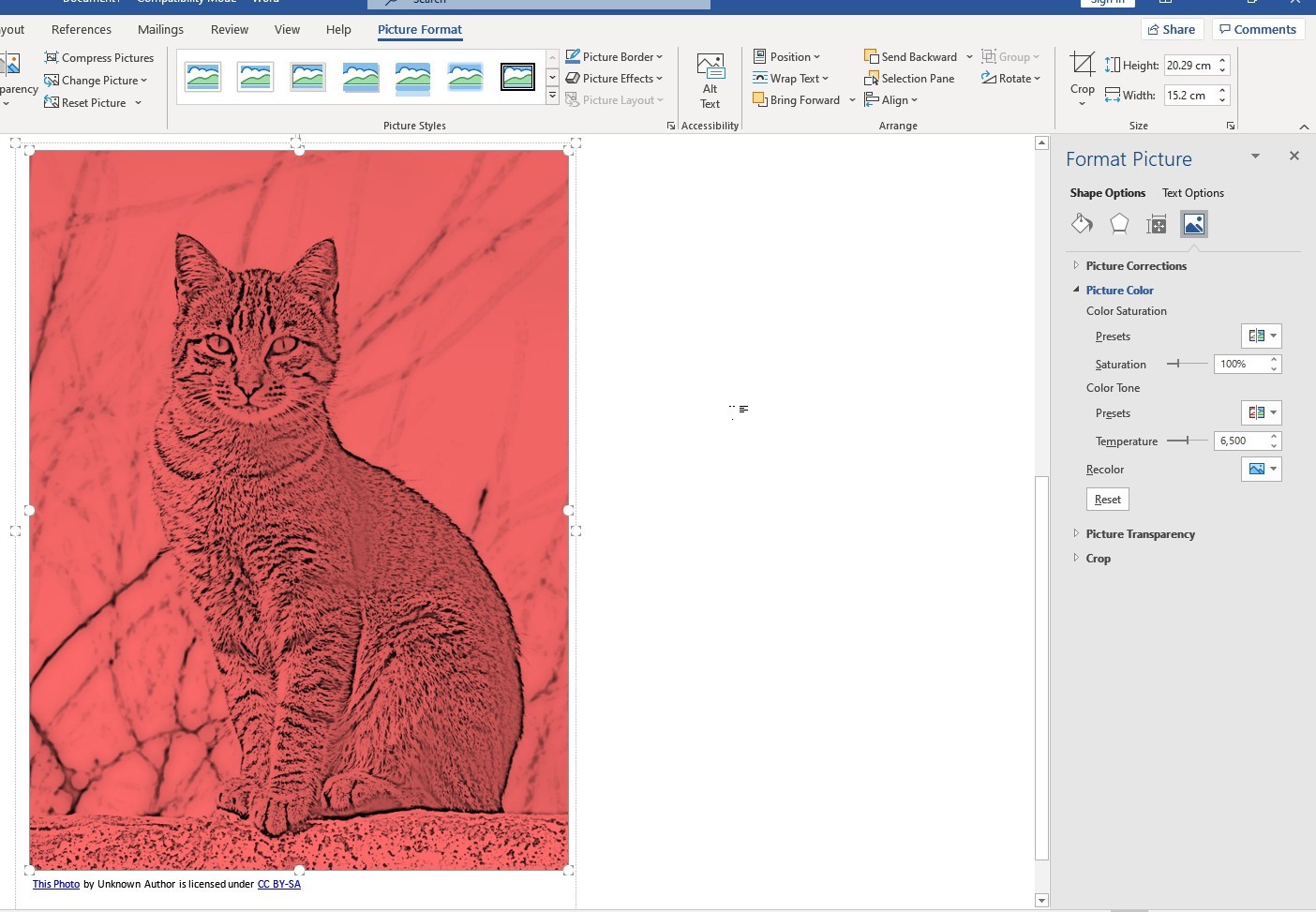 The recolor feature in Office is a different shade than text (Word for ...