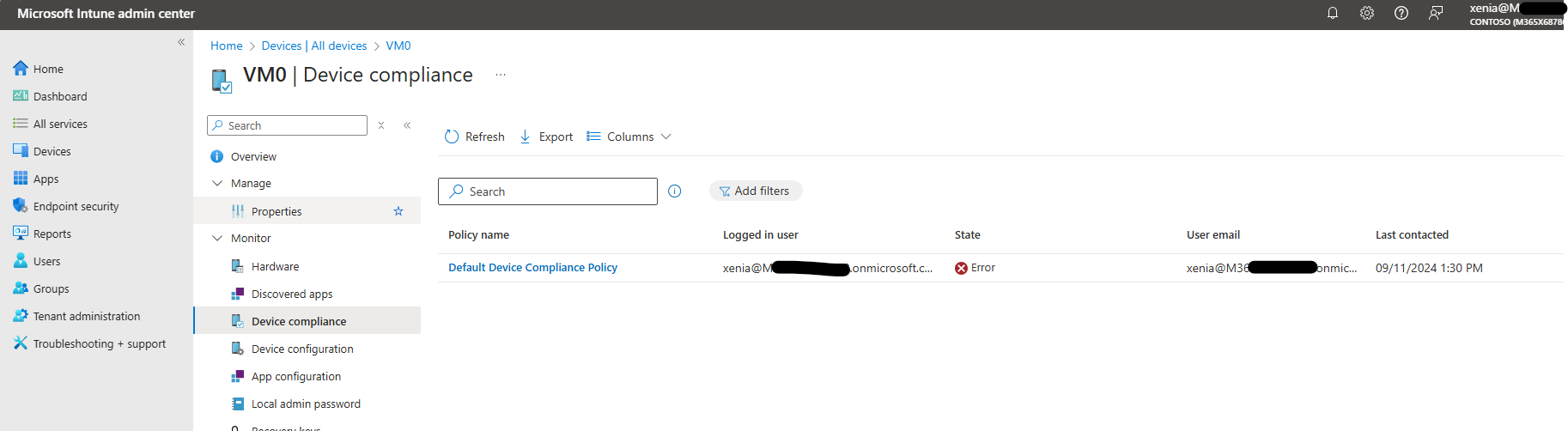 Intune ios device shows not evaluated on overview but shows compliant ...