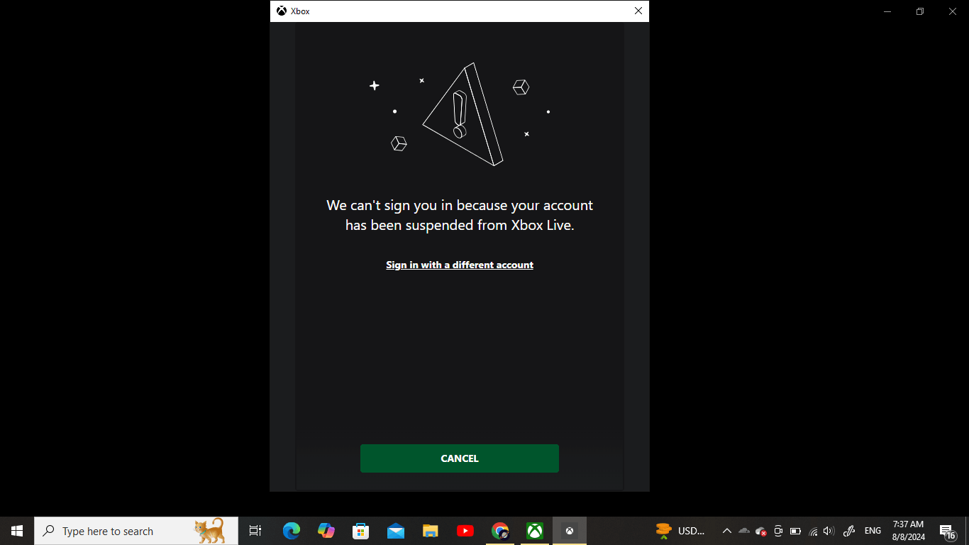 Xbox Live Cant Sign In - Microsoft Q&A