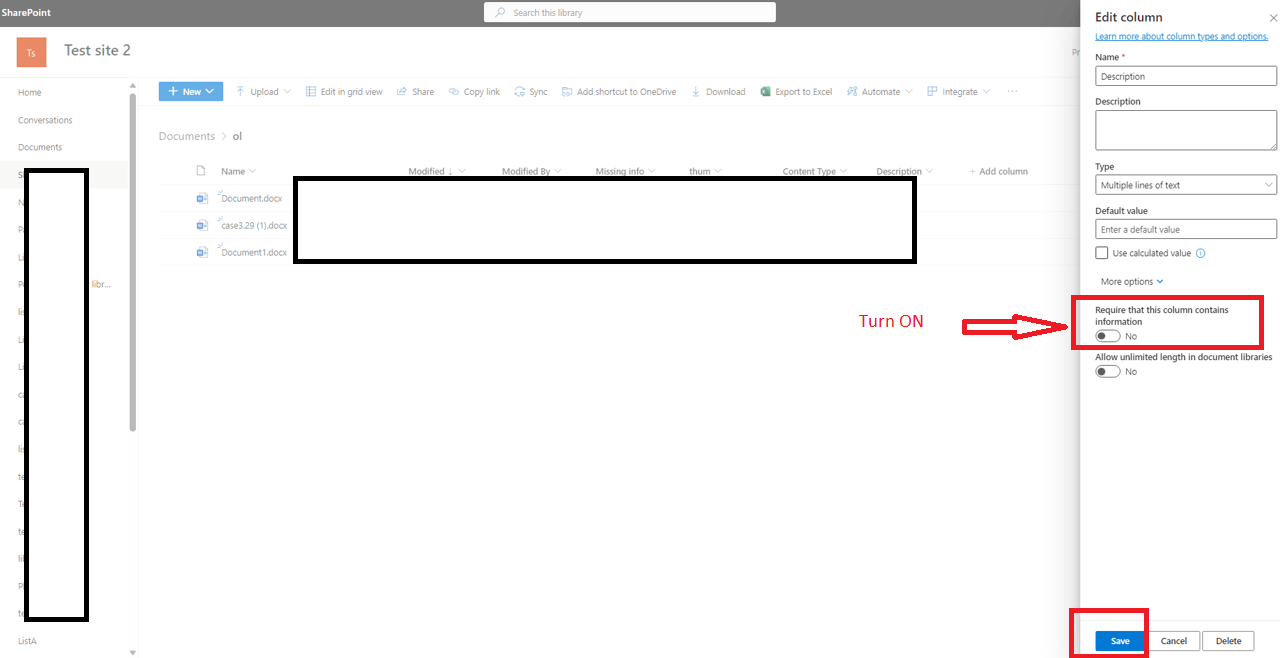 What is the purpose of Description Column in SharePoint Library ...