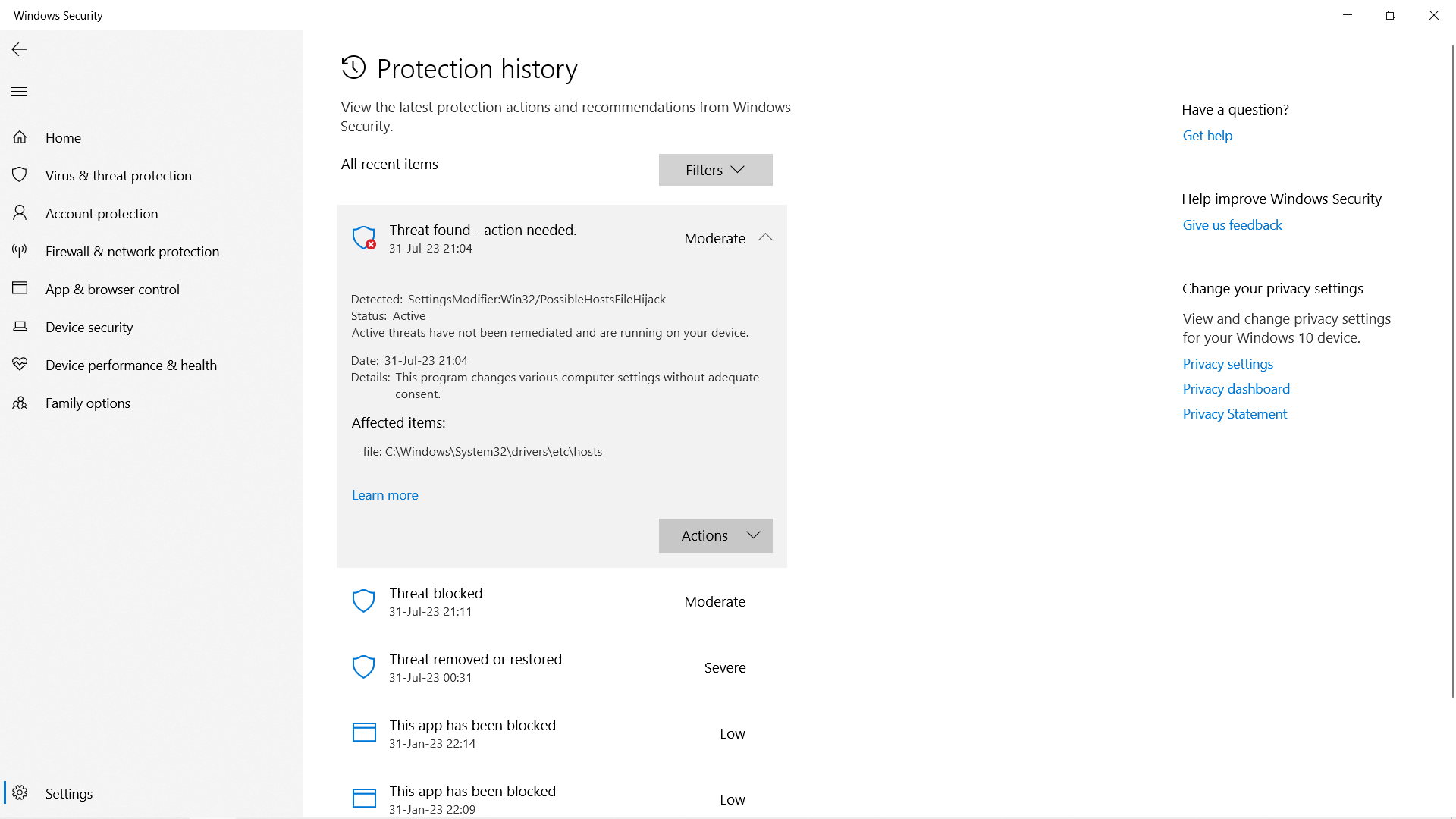 SETTINGSMODIFIER WIN32 POSSIBLEHOSTSFILEHIJACK 228679 visual data 3