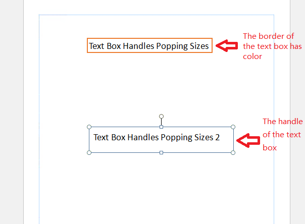 Publisher - Text Box Handles Pop To Different Sizes - Microsoft Q&A