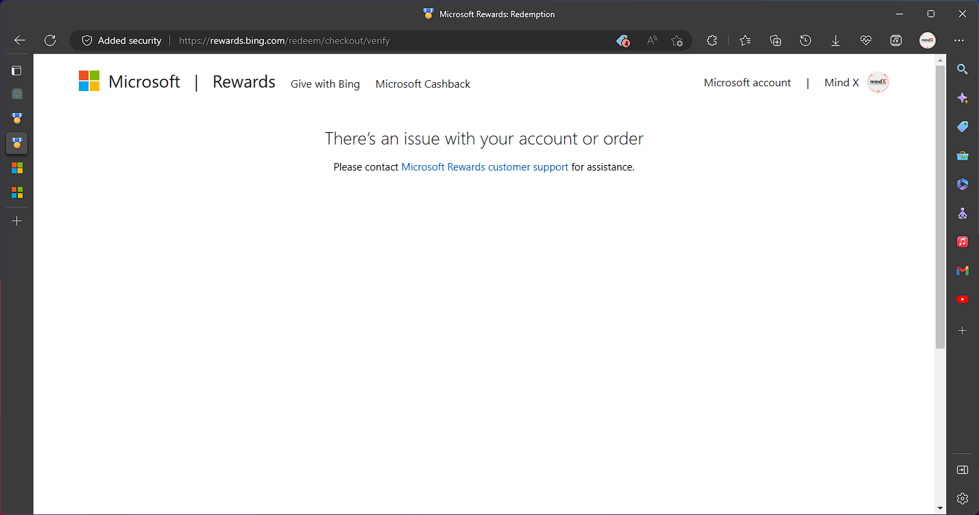 My order in microsoft rewards was declined for 10 days ago, I don't ...