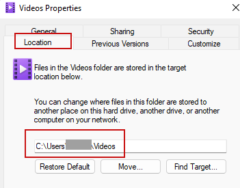 Videos folder/library appears twice - Microsoft Q&A