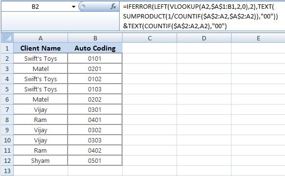Creating Job Numbers based on Client - Microsoft Q&A