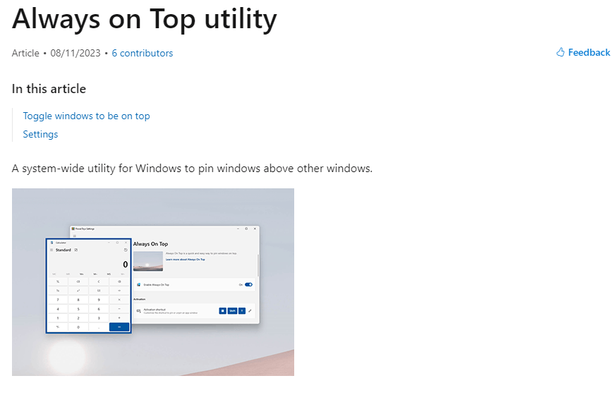 Hidden window is brought up when I click on the top of the screen ...