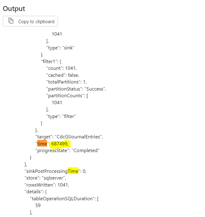 output log time - Microsoft Q&A
