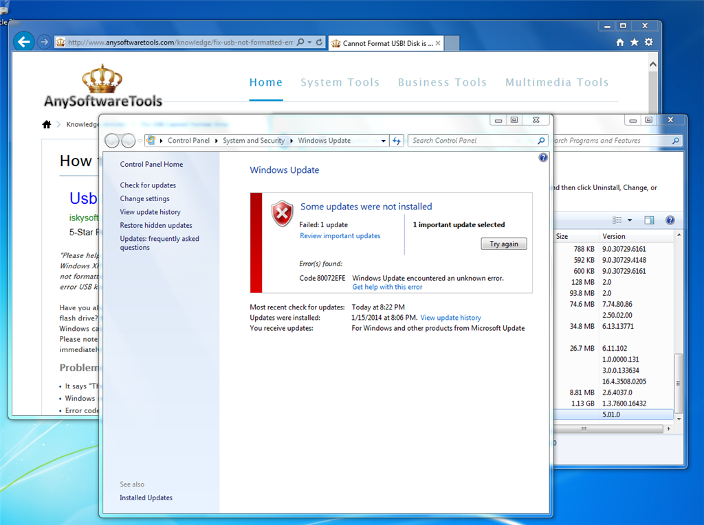 Windows Update Error code 8072EFE. - Microsoft Q&A