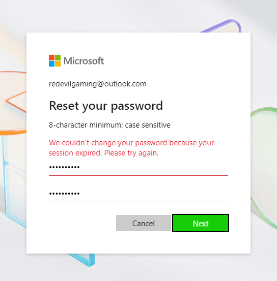 account password reset - Microsoft Q&A