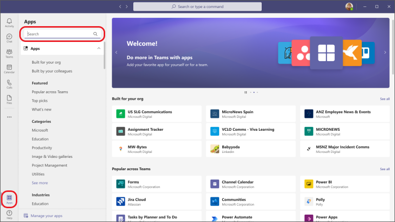 Add an app to Microsoft Teams - Microsoft Support