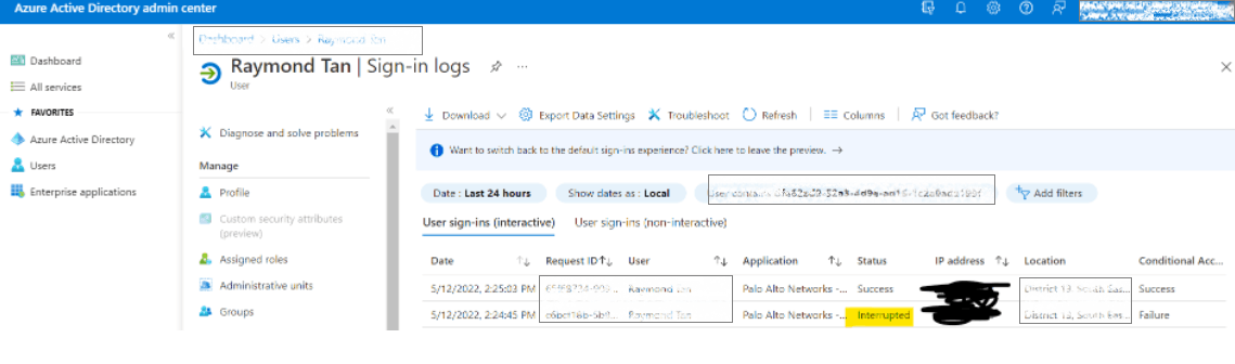 SSO error on Palo Alto - Microsoft Q&A