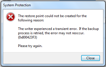 Can't restore system - Microsoft Q&A