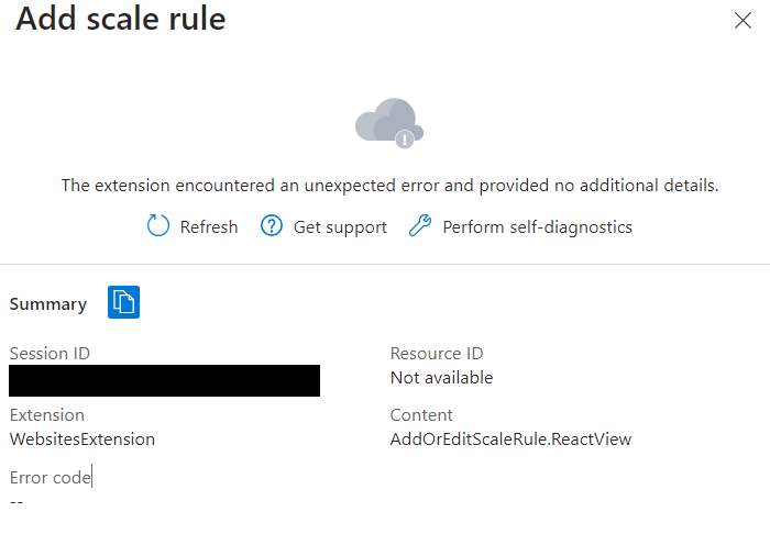When trying to add or edit scaling rules in Container Apps Job, an ...