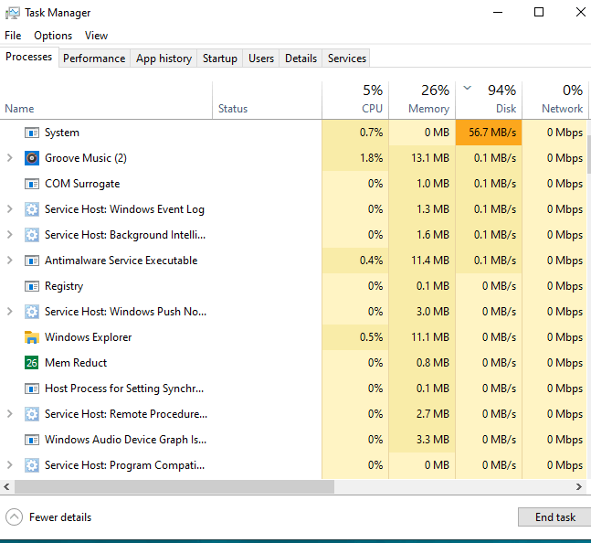 System causing high disk usage - Microsoft Q&A