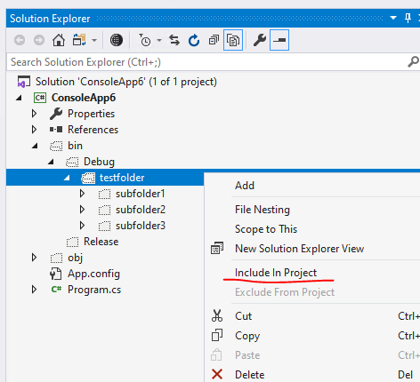 Visual Studio 2019: use folder structure as filter - Microsoft Q&A