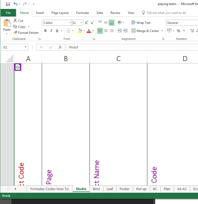 Large Excel Document showing a 'refresh' image/icon on some sheet ...