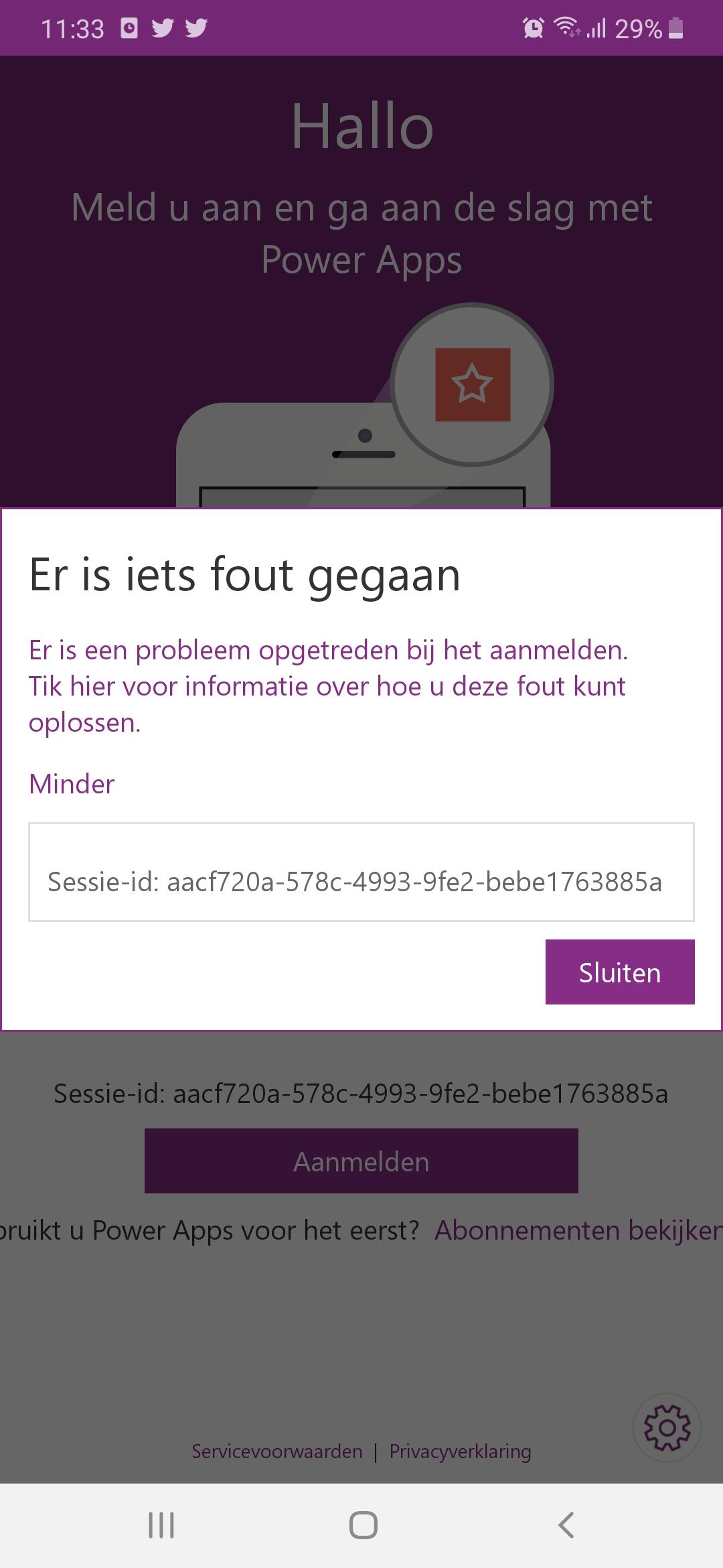 Error when they try to log in. - Microsoft Q&A