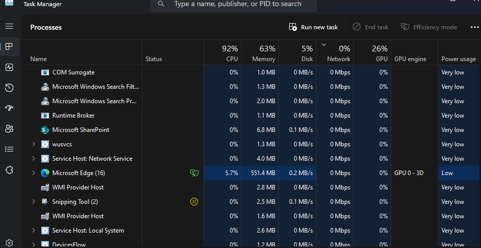 Problem facing with wifi and monitoring in task manager after windows ...