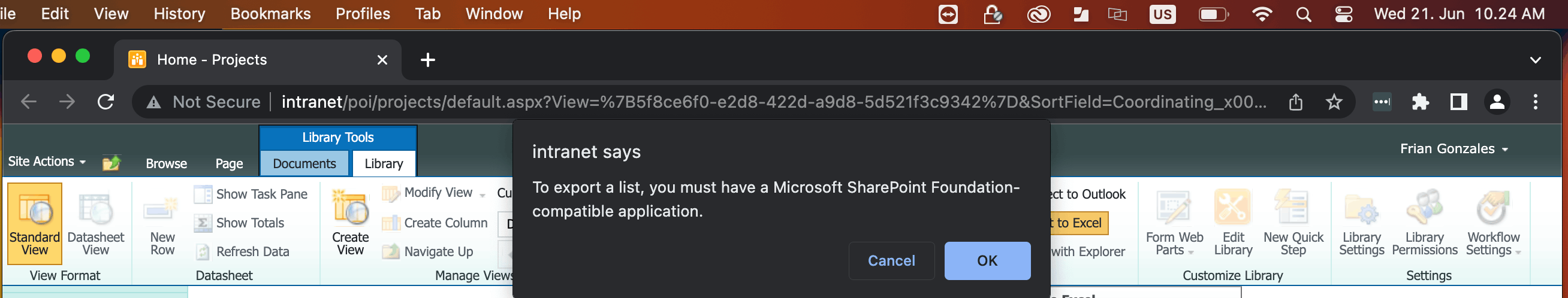 Microsoft SharePoint Foundation - MacOS - Microsoft Q&A