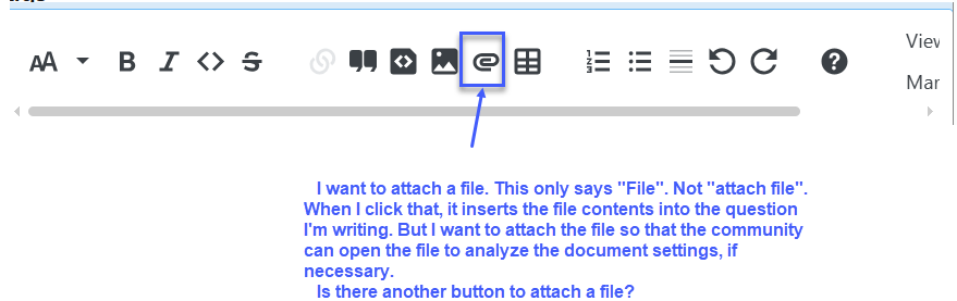 Help understanding how Q&A attaches a file to a question - Microsoft Q&A