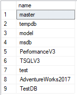 Find All the Database names of the server - Microsoft Q&A