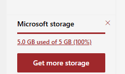 I can't received the email because the system show my storage is full ...